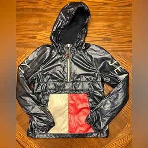 Tommy Hilfiger Jeans Womens Hooded Rain Coat Jacket XS Excellent Gently Used